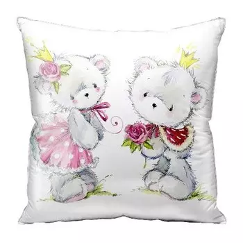 Подушка декоративная 40x40 Мишки
