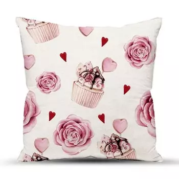 Подушка декоративная 40x40 Пирожные