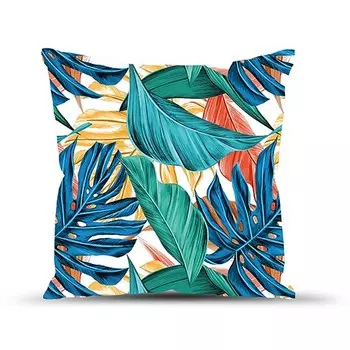 Подушка декоративная 40x40 Тропические листья