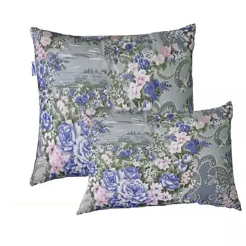 Подушка пух-перо 50x70 с чехлом из тика