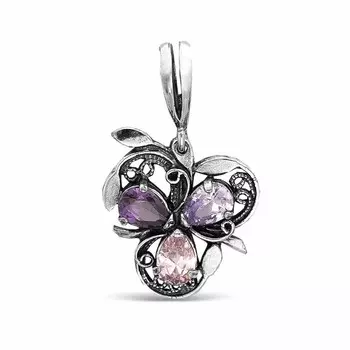 Подвеска бижутерия Симфония (серебрение) зк