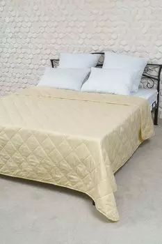 Покрывало из микрофибры 180x215 Элегант (экрю)