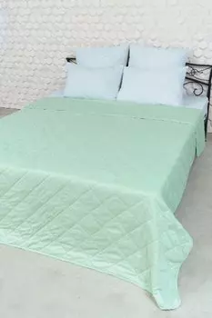 Покрывало из микрофибры 215x240 Элегант (фисташковое)