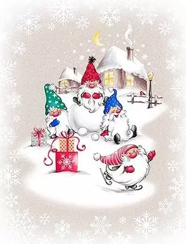 Полотенце 45x60 Гномики (домики) зк