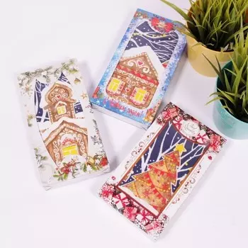 Полотенце из рогожки шоколадка 40x75 Полночь зк