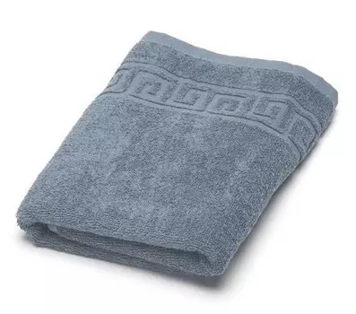 Полотенце махровое 40x70 Ашхабад (серо-голубое) зк