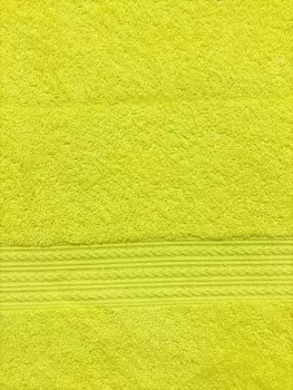 Полотенце махровое 70x140 Симфония (лимонное) зк2