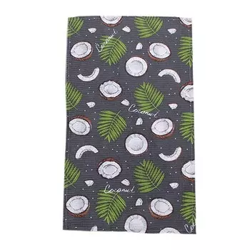 Полотенце вафельное 35x60 Кокосы (серое) от