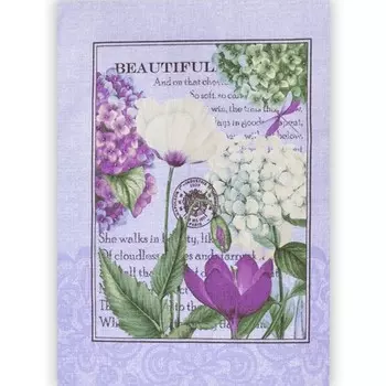 Полотенце вафельное 45x60 Флер (стрекоза) зк