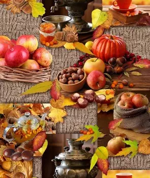 Полотенце вафельное 50x63 Осень зк