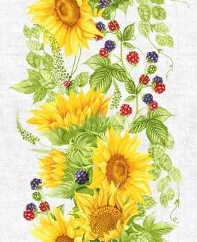 Полотенце вафельное 50x63 Подсолнухи зк