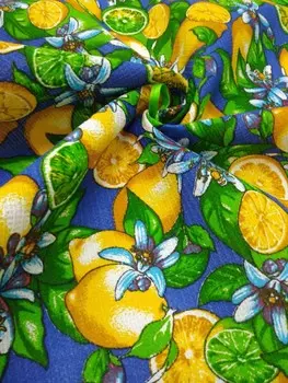 Полотенце вафельное Лимоны (круглое)