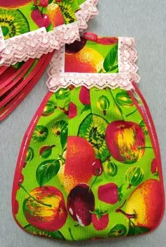 Полотенце вафельное Матрешка (фрукты)