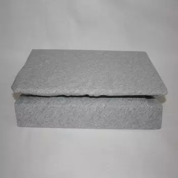 Простынь на резинке трикотажная 120x200 (серая) зк