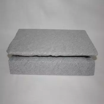 Простынь на резинке трикотажная 140x200 (серая)