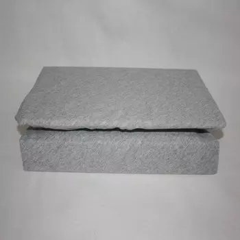 Простынь на резинке трикотажная 140x200 (серая) зк