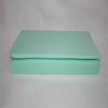 Простынь на резинке трикотажная 90x200 (мятная) зк