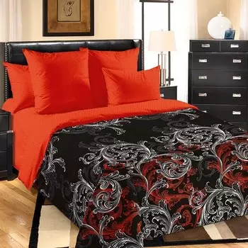 Простыня из бязи 1,5-спальная Толедо (черная)