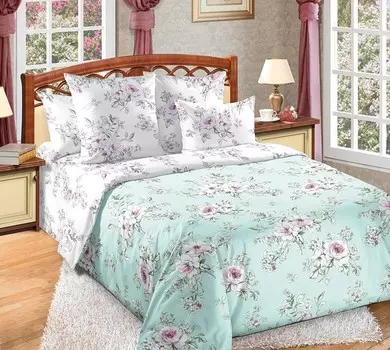 Простыня из бязи 1,5-спальная Виктория (зеленая)