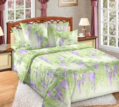 Простыня из бязи 2-спальная Глициния