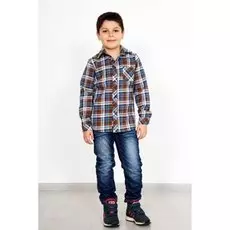 Рубашка детская Филипп (коричневая)