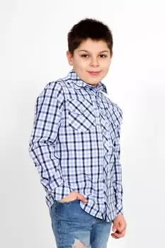 Рубашка детская Митяй (голубая)