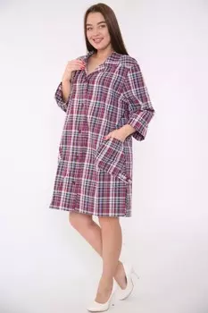 Рубашка-халат Астра (бордо)