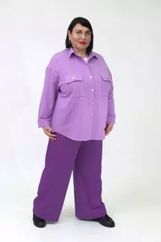 Рубашка трикотажная Хоум (сиреневая)