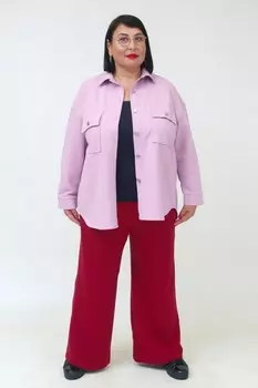 Рубашка трикотажная Хоум (светло-сиреневая)