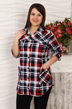 Рубашка трикотажная Клавдия (серая) рр