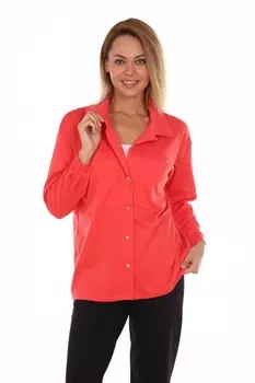 Рубашка трикотажная Милина (коралловая)