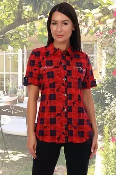 Рубашка трикотажная Присцилла (красная)