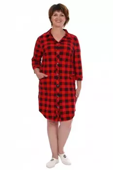 Рубашка трикотажная Сюзанна (красная)