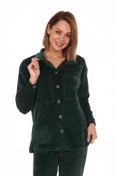 Рубашка велюровая Китана (зеленая) рр
