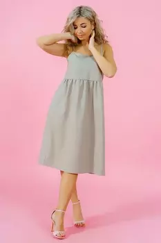 Сарафан льняной Спроус (бежевый)