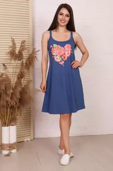 Сарафан трикотажный Аддисон (индиго)