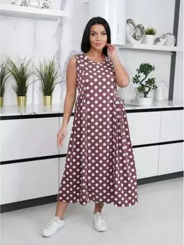 Сарафан трикотажный Альмира (кофейный) от