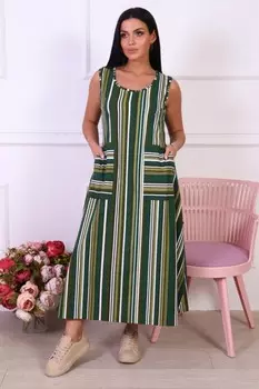 Сарафан трикотажный Анабел (оливковый)