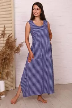 Сарафан трикотажный Анабел (синий) рр