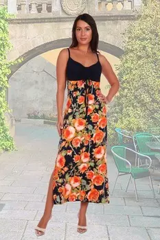 Сарафан трикотажный Анюта (оранжевый) рр