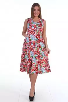Сарафан трикотажный Асиа (красный)