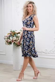 Сарафан трикотажный Беренис (темно-синий)