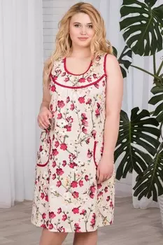 Сарафан трикотажный Дарина (бежевый)