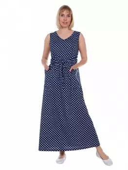 Сарафан трикотажный Долорес (синий)