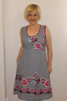 Сарафан трикотажный Джудит (полоса) от