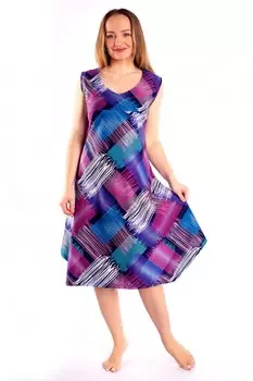 Сарафан трикотажный Фантазия (сиреневый) рр