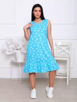 Сарафан трикотажный Эбила (голубое)