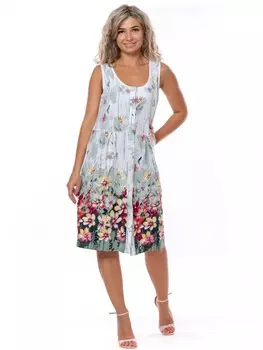 Сарафан трикотажный Календула (зеленый) от