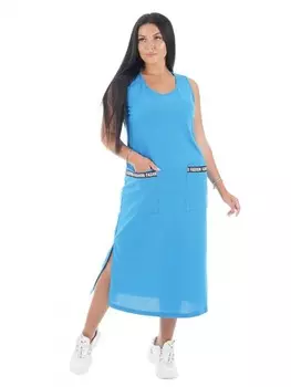 Сарафан трикотажный Купава (васильковый) рр