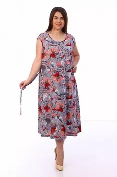 Сарафан трикотажный Летиция (коралловые цветы) рр